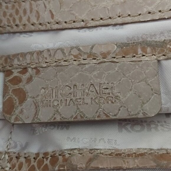 Michael Michael Kors nylon and leather satchel curved shoulder bag - Picture 5 of 7